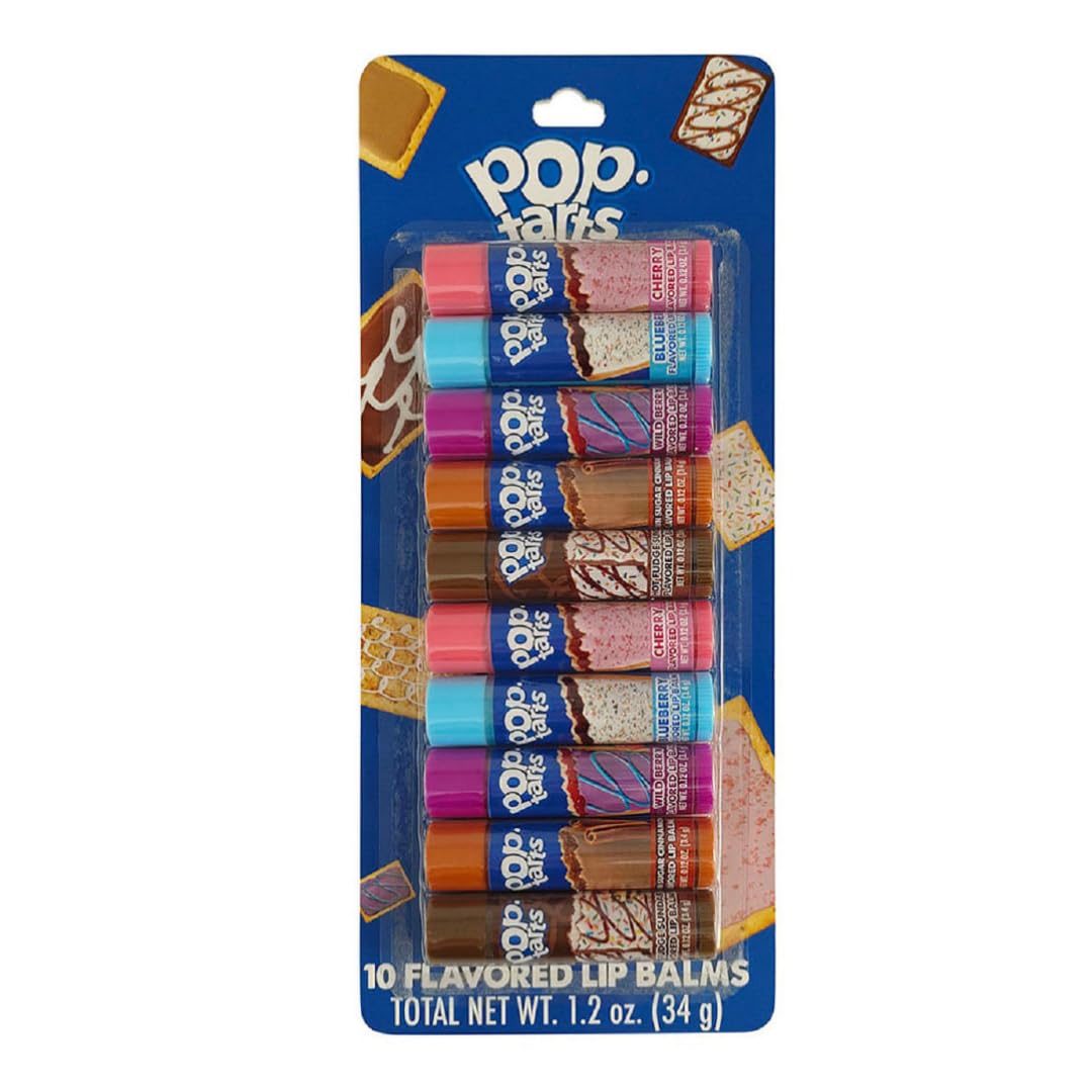 of Flavored Lip Balm Sets | Make Great Gifts, Stocking Stuffers, Valentine's, Easter Basket Stuffers (Pop Tart)