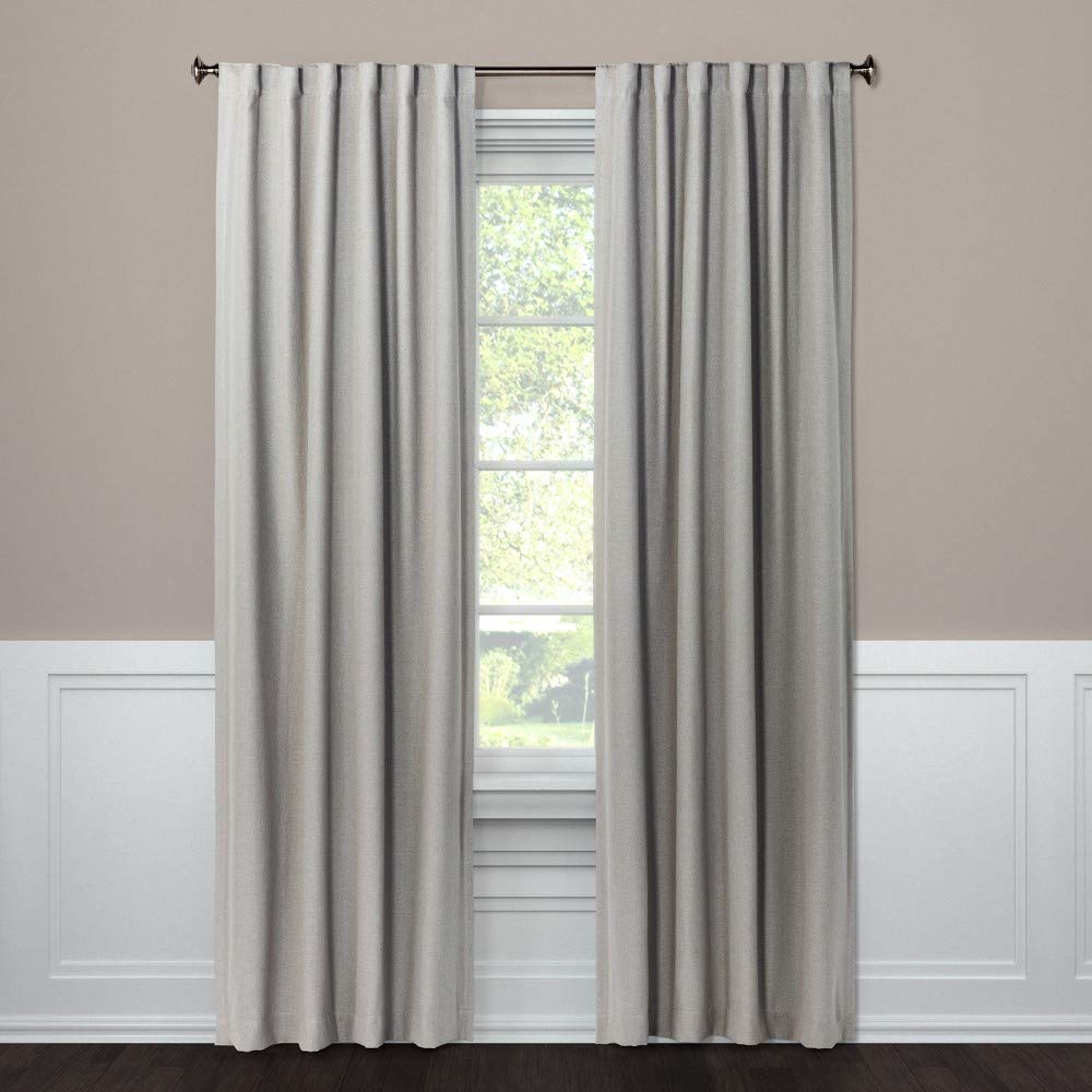 threshold Blackout Curtain Panel Aruba Gray 95"