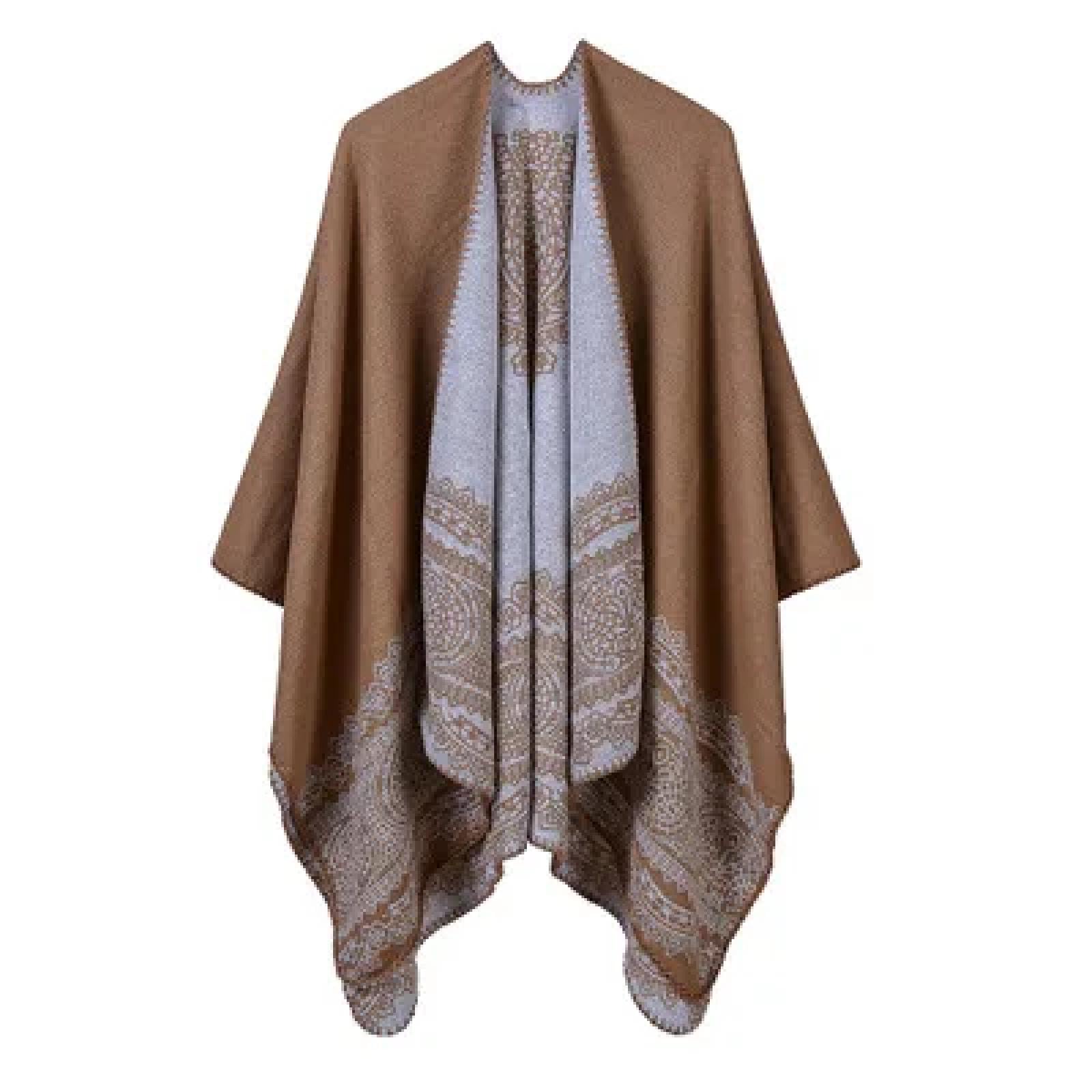 Sciarpa Scialle Invernale Sciarpe Moda Donna Inverno Sciarpa Femme Mujer Lady Retro Stampa Calda Sciarpa Stole Pareo Avvolgere Scialle Poncho Capas Mujer