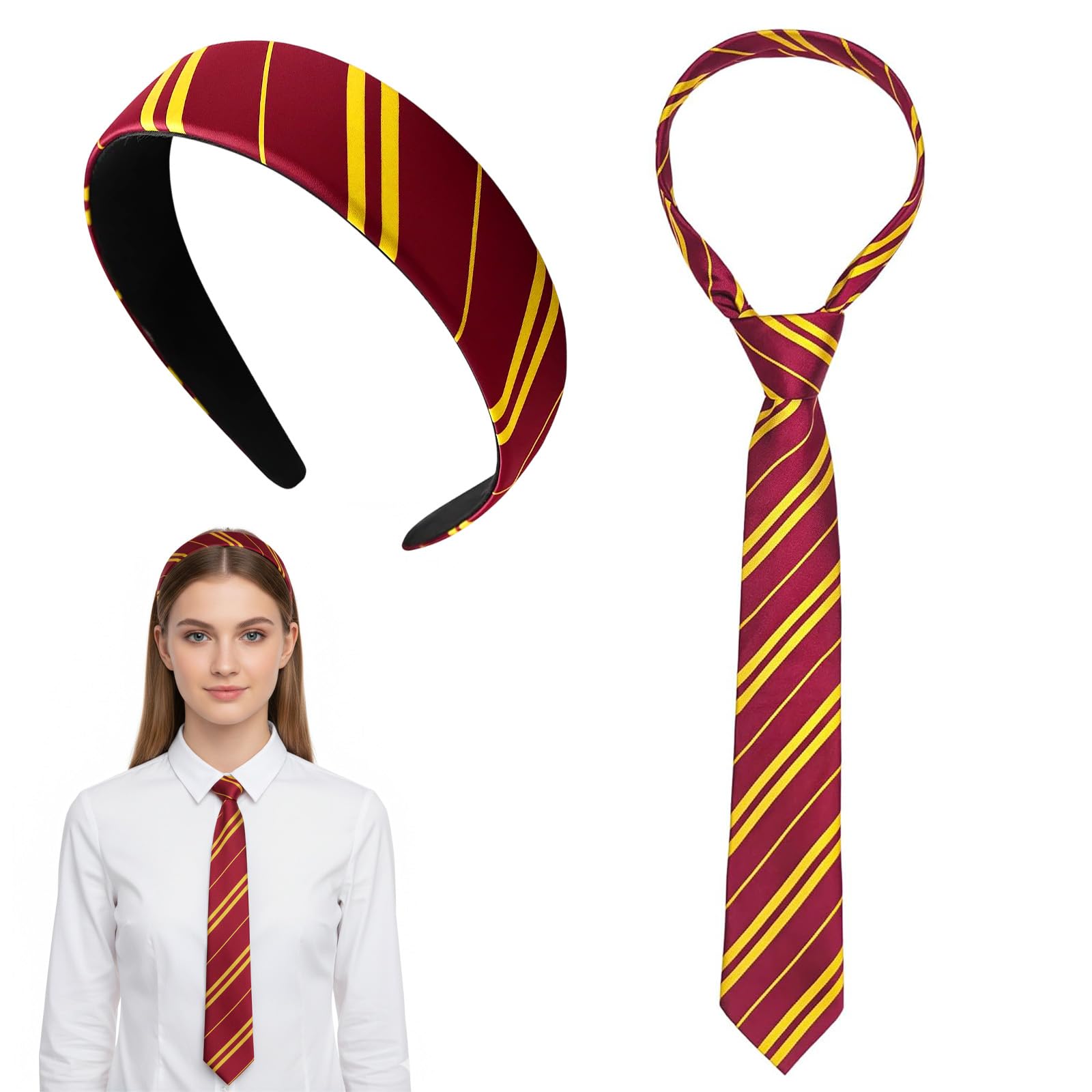 Corbata De Mago Roja Para Adultos | Accesorio De Disfraz De Carnaval, Halloween Y Fiestas Temáticas | Regalo Unisex