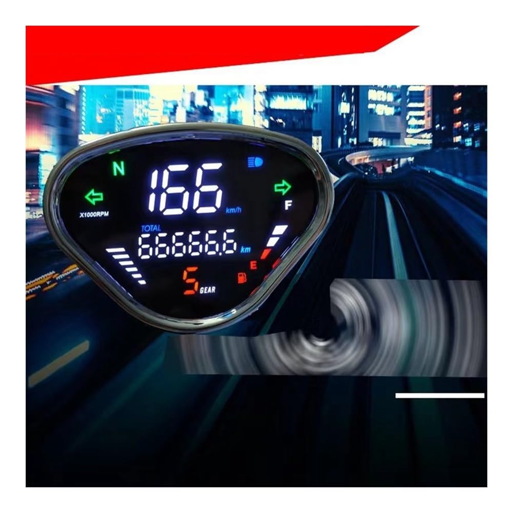Contagiri per motori elettrici Per DAX 70 CT50 CT70 Per Jialing70 Moto METER CONTACHILOMETRI DIGITALE Strumento Di Montaggio Regolabile Tempo Di Guida