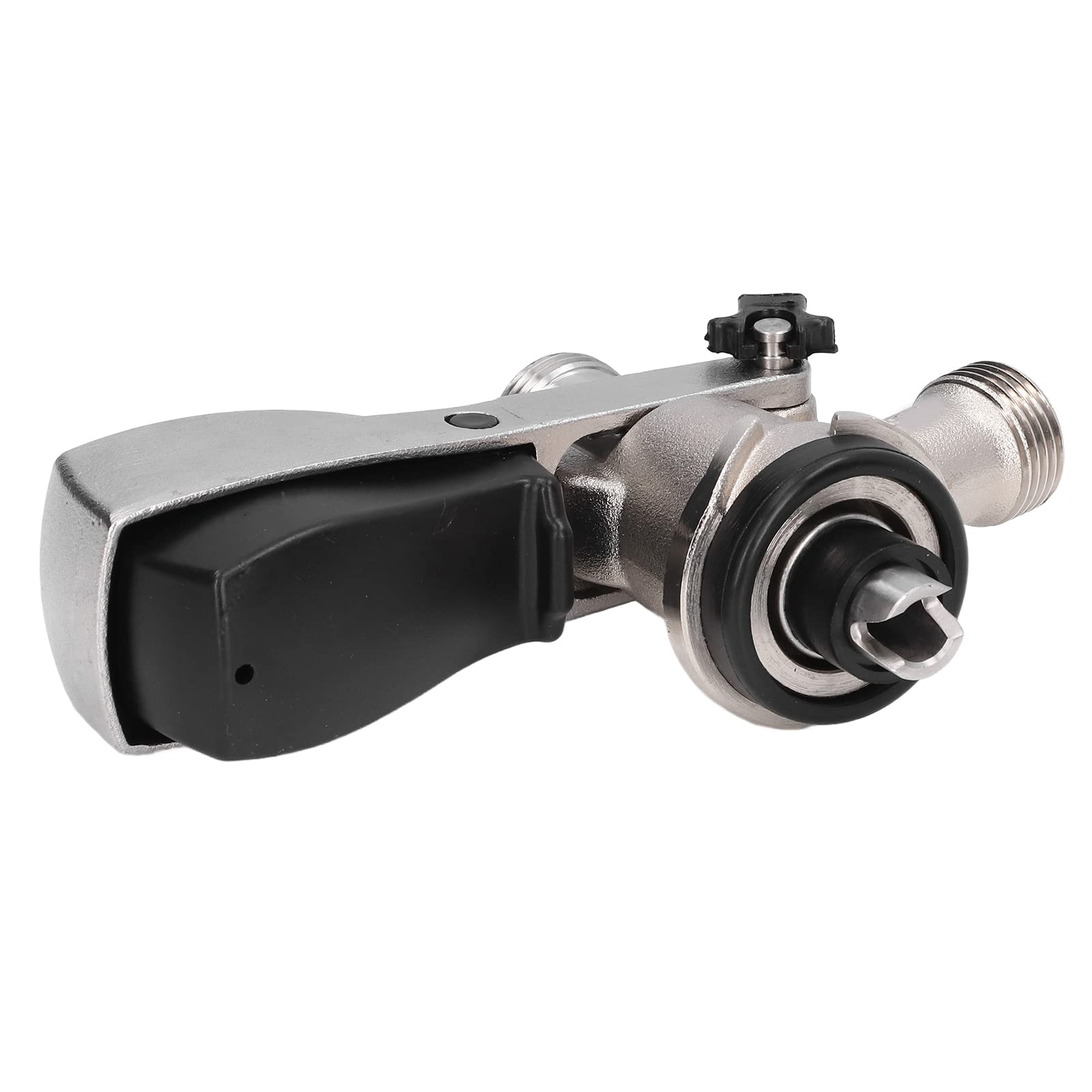 DEWIN Fût de Bière G5/8, Coupleur de Fût de Bière G5/8 Brassage Bière Robinets Coupleur de Fût de Bière de Type S Distributeur Baril de Bière en Acier Inoxydable