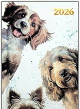 Orbitron 2026 Diary Pocket Size Week to View Diaries Full Year Journal Calendar Planner (Puppies)