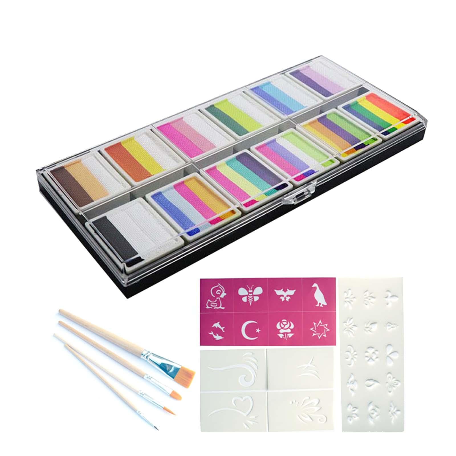 Set de Pintura Facial Lavable Y de Secado Rápido, Set de Maquillaje para Halloween