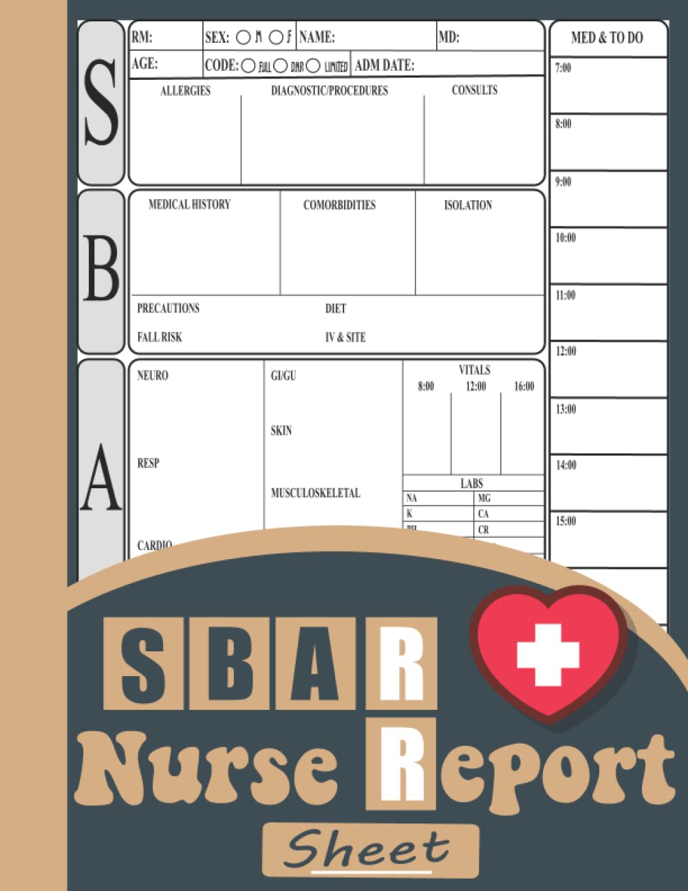 Independently published SBAR Nurse Report Sheet Notebook: Nurse Brain Sheet Advanced Assessment Report Of The Icu Patient, Great Nursing Student Appreciation Journal Gift(Size 8.5" x 11" inch, 110 Pages).