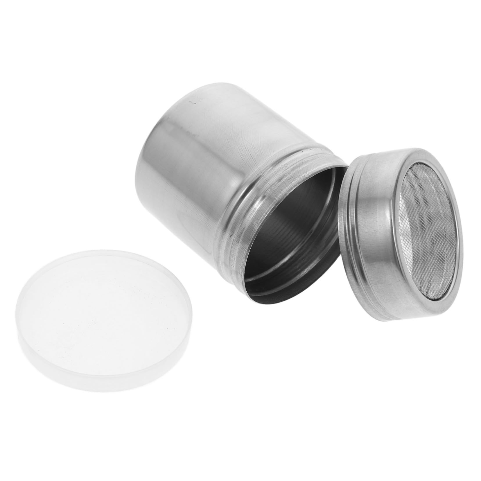 Unomor Stainless Steel Dusting Can for Cocoa Flour Coffee Portable Sifter Bottle Anti-spill Design Long-lasting Use