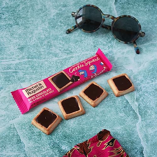 Image of Michel & Augustin Dark Chocolate Sea Salt Shortbread Cookie Bars, 18ct