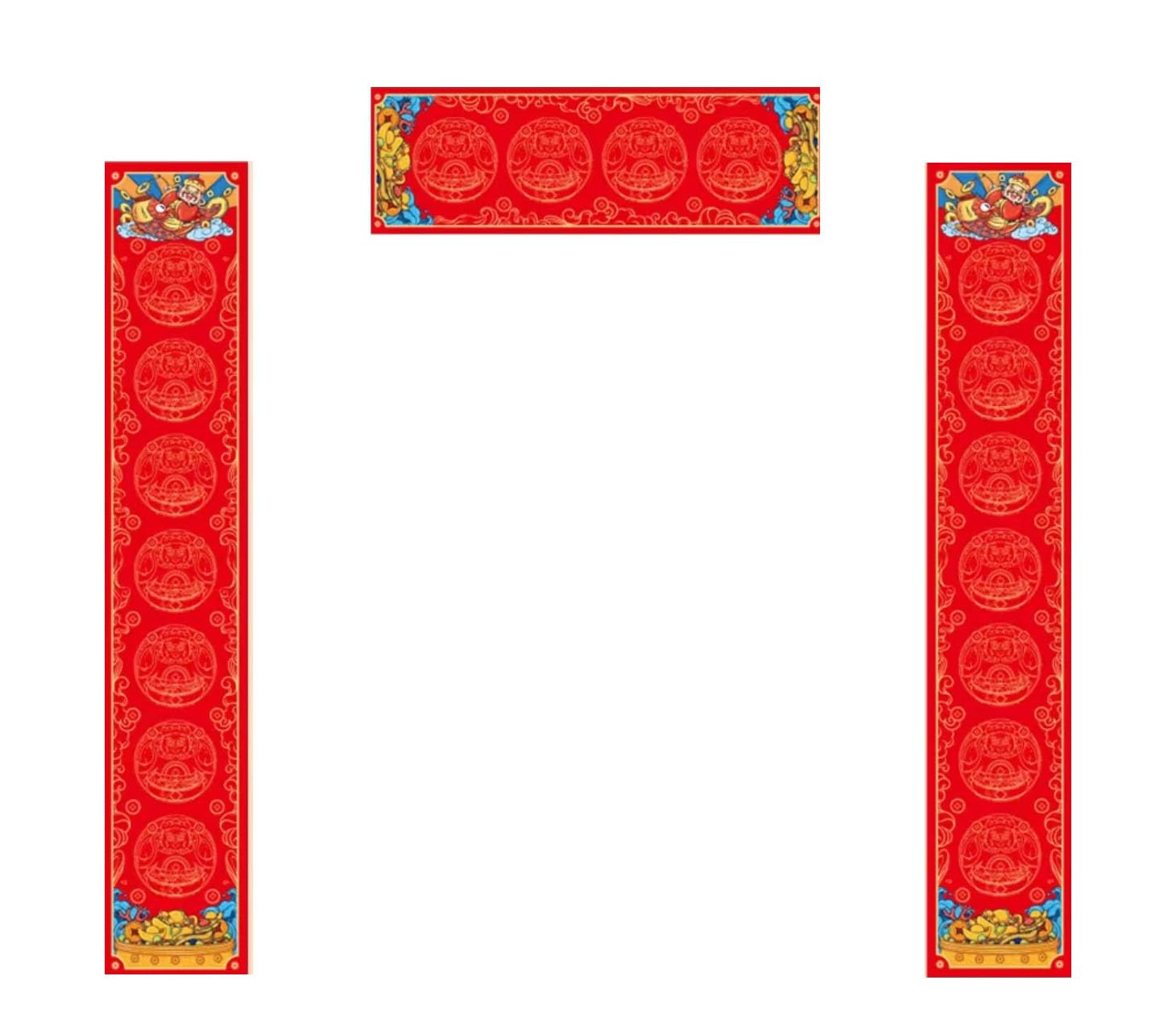 Papel caligrafía China roja para decoración de pared Festival de la Primavera 180x32cm