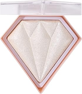 Diamond Highlighter Palette,Highly Pigmented Powder Highlighter,Waterproof Long Lasting Highlighter,Highlighting Powder for a Radiant Finish,Natural Silky and Shimmery Effect (Pearl White #01)