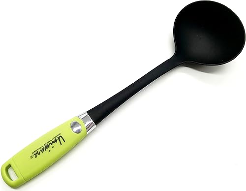 Miniatura 6 de Herramienta de cocina de nailon de grado alimenticio de 14 pulgadas para utensilios de cocina antiadherentes (cuchara ranurada antiadherente de 14