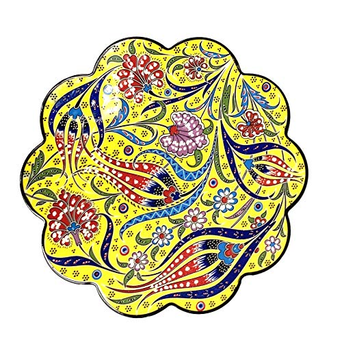 Nimet Classical Turkish Porcelain Trivet 18cm by Paykoc N50007 Yellow