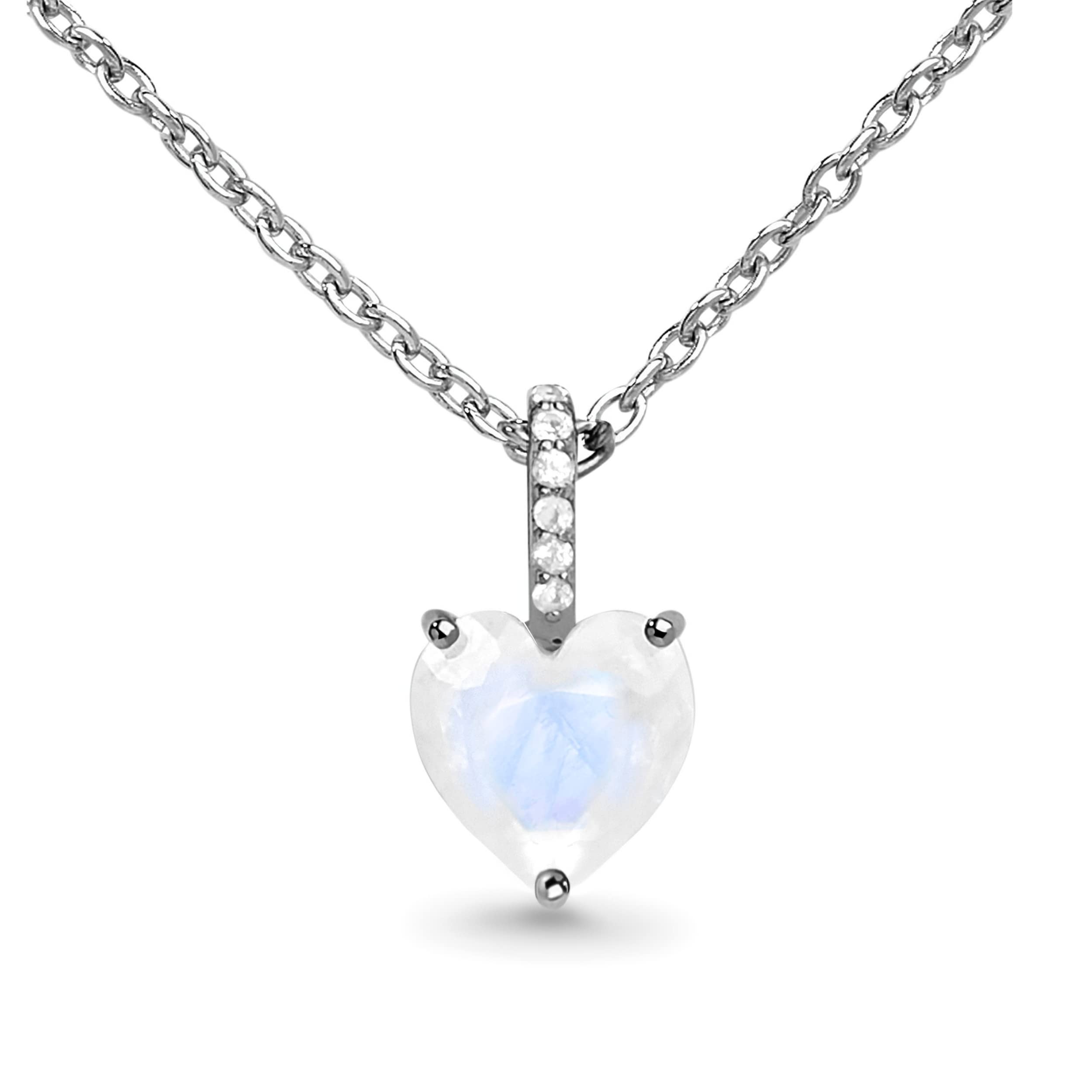 Moon MagicAuthentic Moonstone, Onyx, Black Obsidian Necklaces/Real 925 Sterling Silver - 18k Rose and Yellow Gold Enchanted Moonstone Necklaces for Women/Genuine Gemstone Jewelry