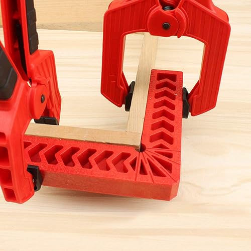 Miniatura 5 de Cuadrados de posicionamiento, herramienta de carpintería, calibre de marcado métrico de posicionamiento, regla de ángulo de abrazadera de esquina de