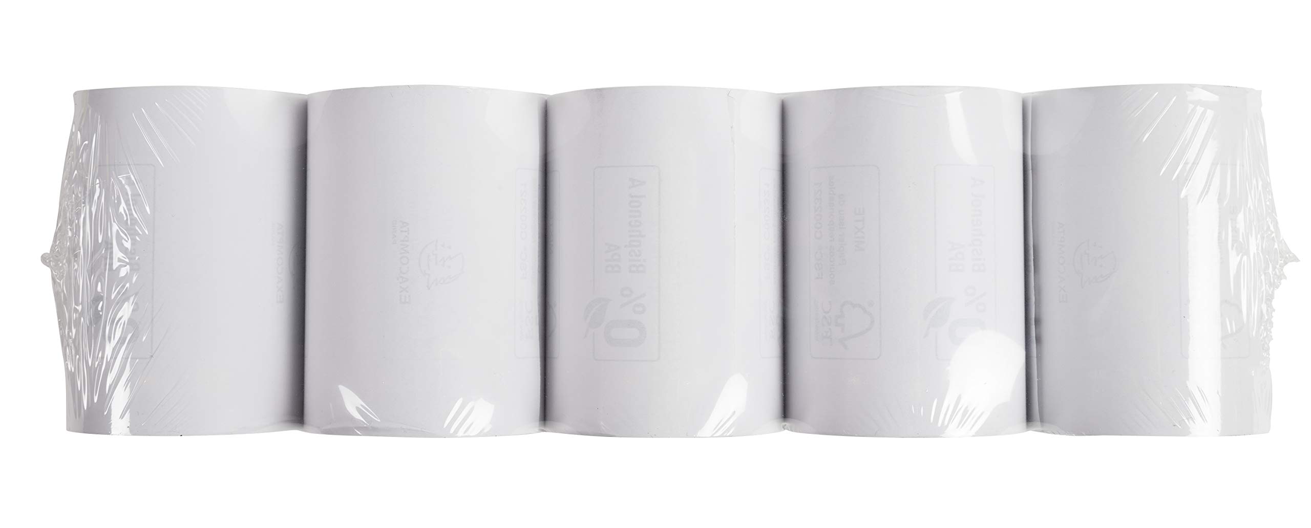 Exacompta Bobines pour balance 80 mm x 56 mm 48g/m² sans BpA Blanc 44 m