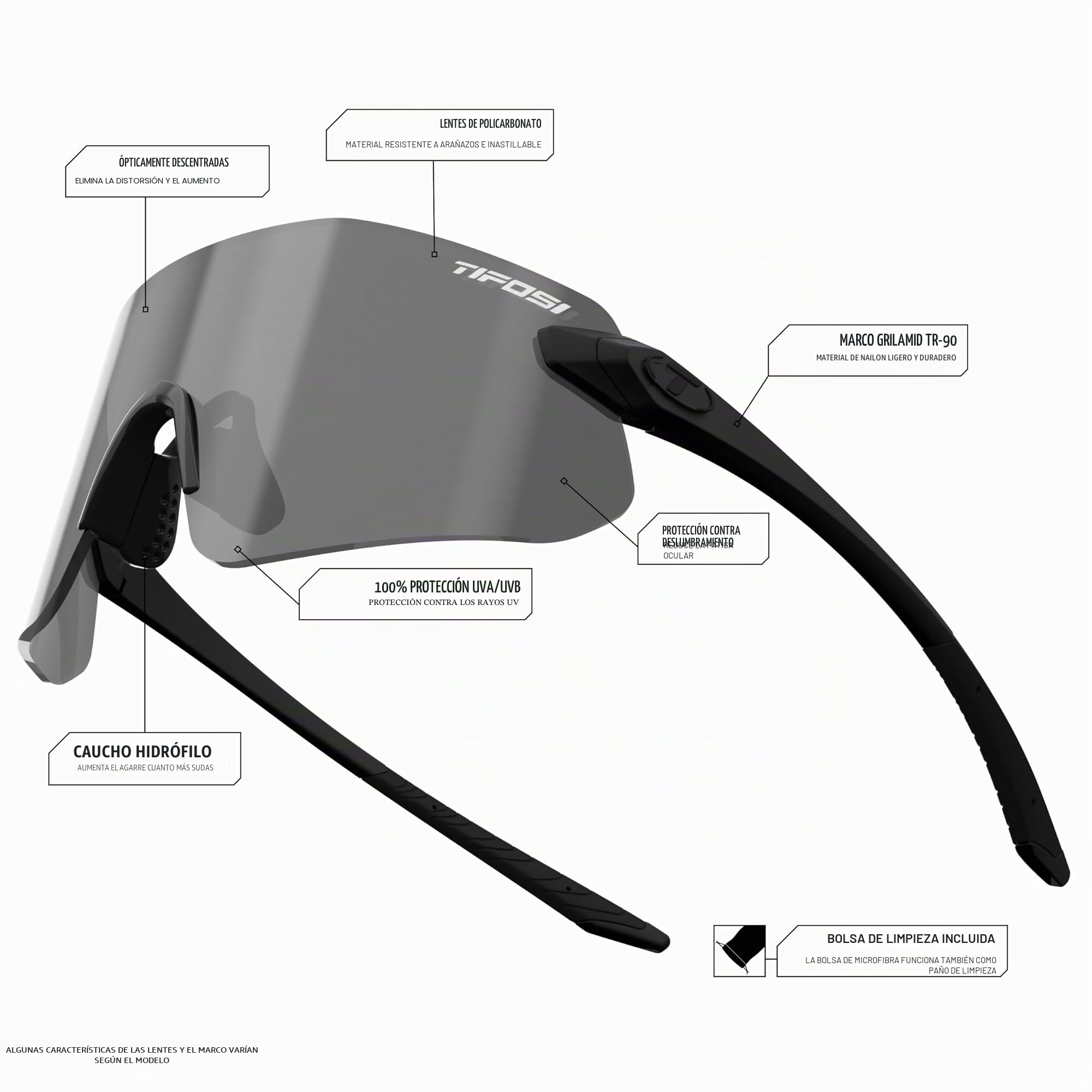 Tifosi Vogel Sl Gafas Unisex adulto