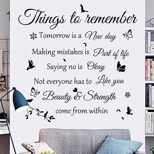 Adhesivo de pared, calcomanías de pared, calcomanías de pared, cosas para recordar, decoración de pared, decoración del hogar, decoración del hogar