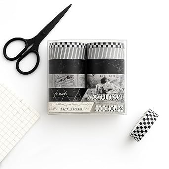 10 lu Washi Bant Seti   Dekoratif, Renkli ve Desenli Bantlar | Hobi, Bullet Journal, Scrapbook Kullan m   in - M1