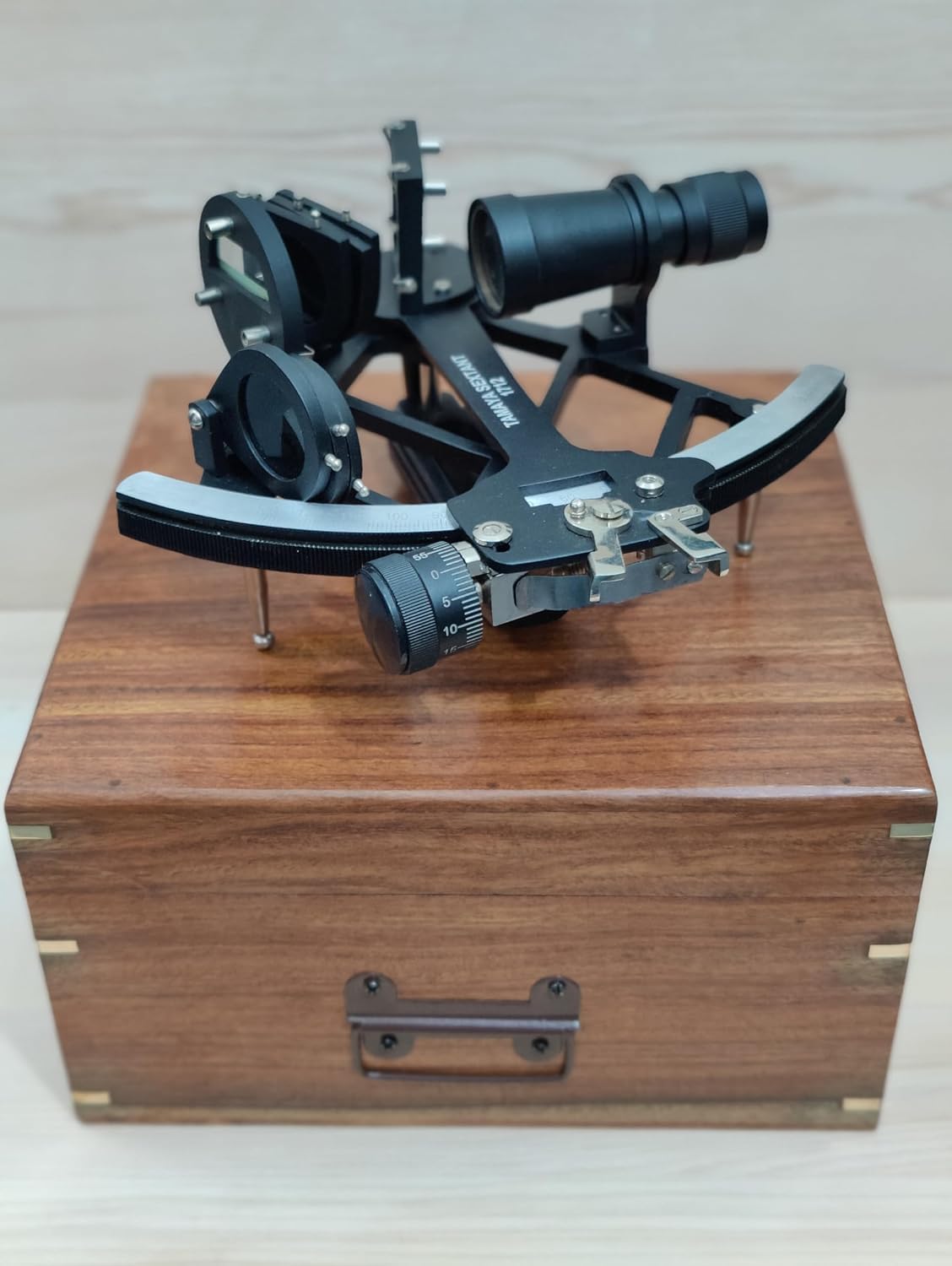 Black Brass Nautical Sextant-Vintage Navigation Antique Let You Take Altitude Readings Very Accurately