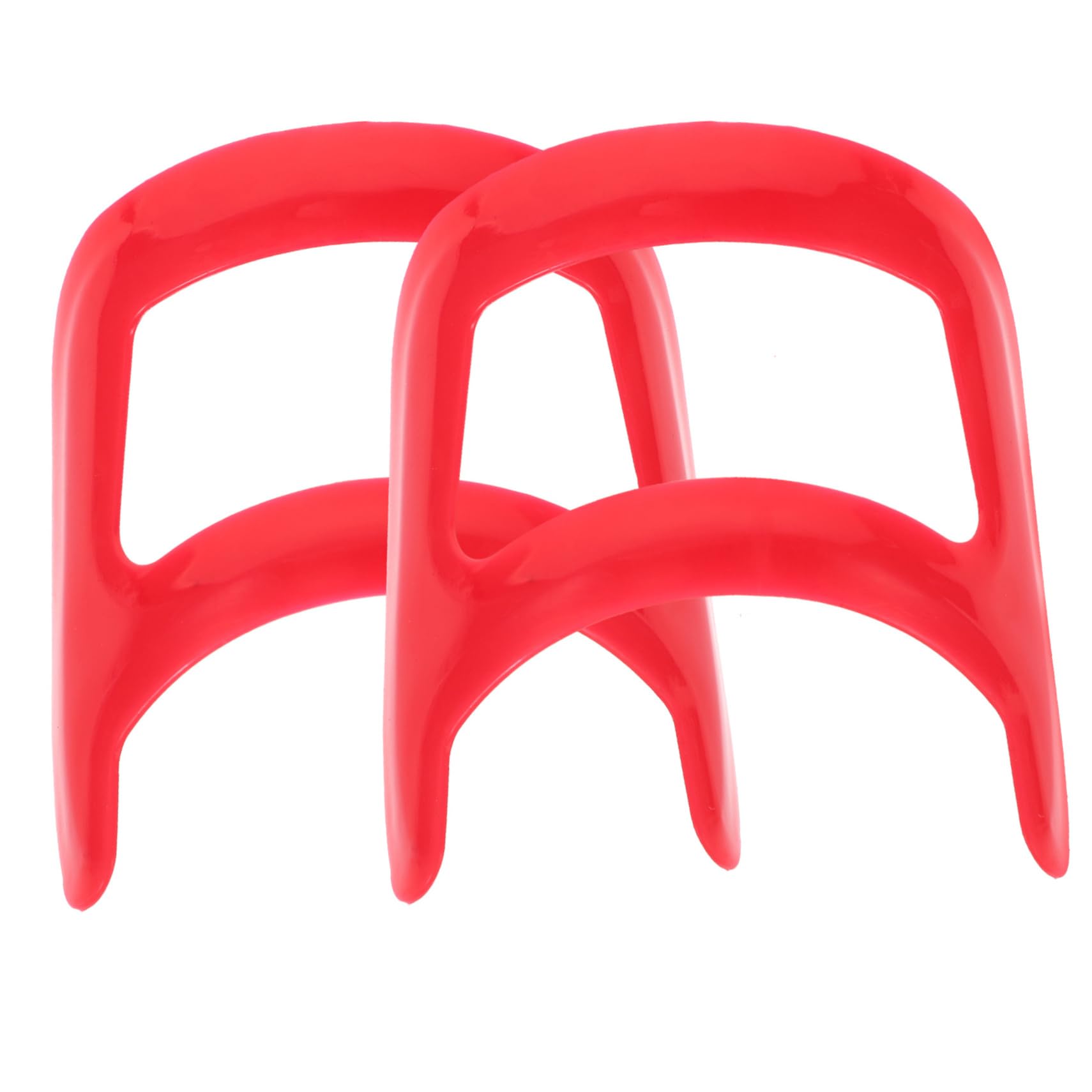 Gogogmee 2pcs Beard Styling Tool Durable Plastic Beard Ruler for Precise Shaping Compact Design for Travel Easy to Use Goatee Outline Guide