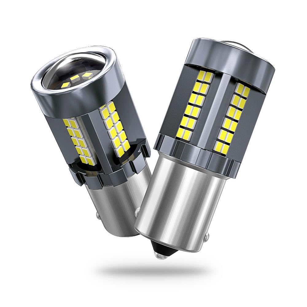 CLOUDSALE Brighter Replacement Brake Lights Led Bulbs Canbus Error Free Ba15s (1156) (White)-picture-22