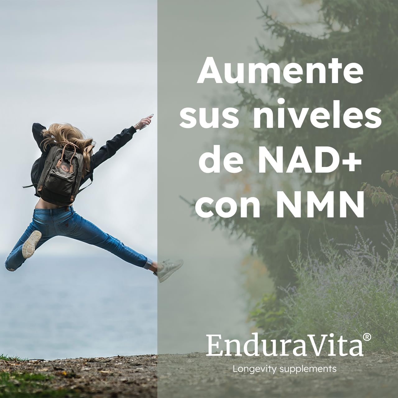 Premium NMN Cápsulas | 500mg por dosis | >99,8% pureza | Potenciador de NAD+ | Uthever® NMN | Doble prueba de laboratorio (NL/EU/US) de calidad y seguridad | 60x250mg