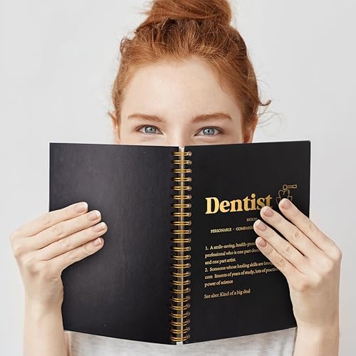 Miniatura 5 de Dentist Definition - Cuadernos en espiral de tapa dura de 160 páginas, regalo inspirador para dentistas, higienista dental, apreciación de graduados