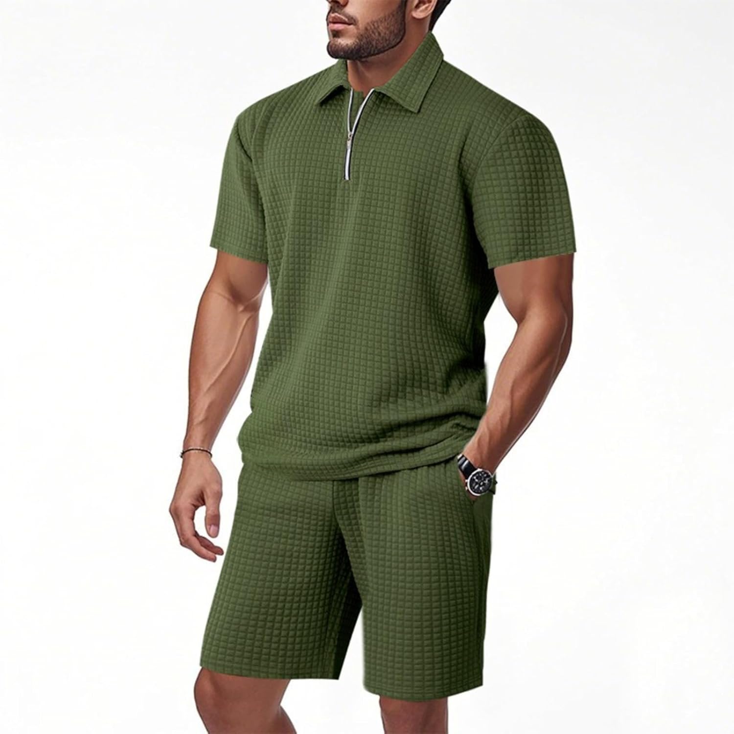 Men's Casual Shorts Linen Cargo Drawstring Bottoms Loose Fit Summer Pants