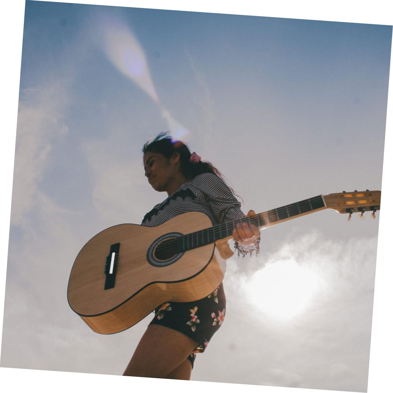 Levemolo Guitar Bone Nuts Slotted Acoustic Guitar Parts Oxen Bone Nut File 43mm Dj30 Accessory for Bass