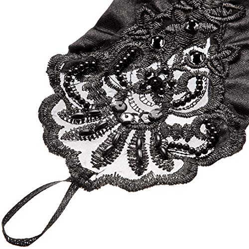 3 Paia Guanti Senza Dita in Pizzo Guanti Stringati...