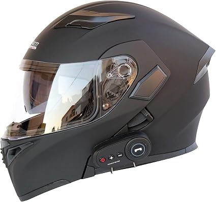 Helmets casco moto modulare Caschi integrali Casco da moto integrato  Bluetooth Casco modulare da incidente per