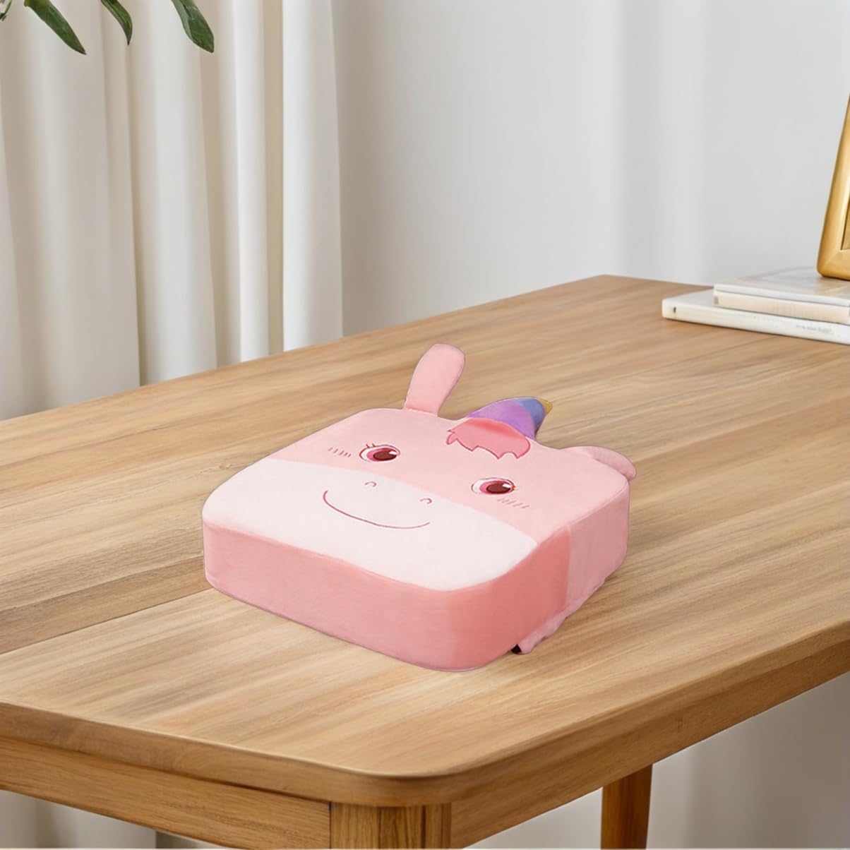 COLLBATH Seggio Rialzato per Sedia da Pranzo in Cotone, Cuscino Antiscivolo per Bambini e Studenti, Facile da Pulire, per Casa e Scuola