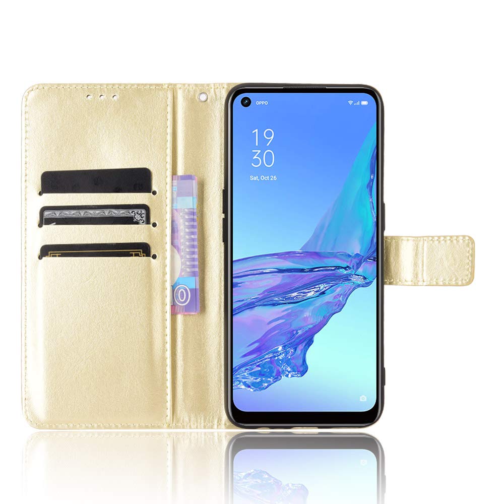 Custodia Portafoglio Con Magnete Per Oukitel C21 Pro – Pelle PU, 3 Slot Carte, Supporto, Marrone - 4