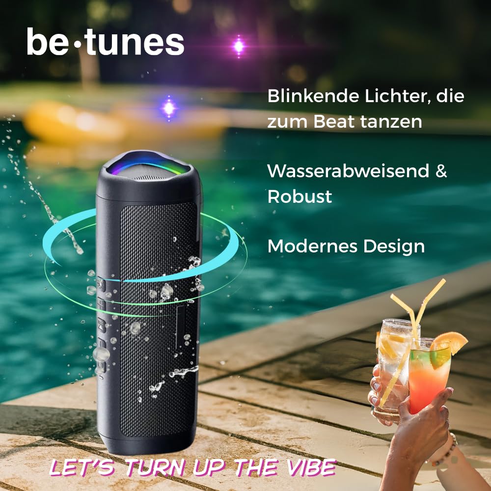 Altoparlante Bluetooth con luce LED, batteria 24 ore