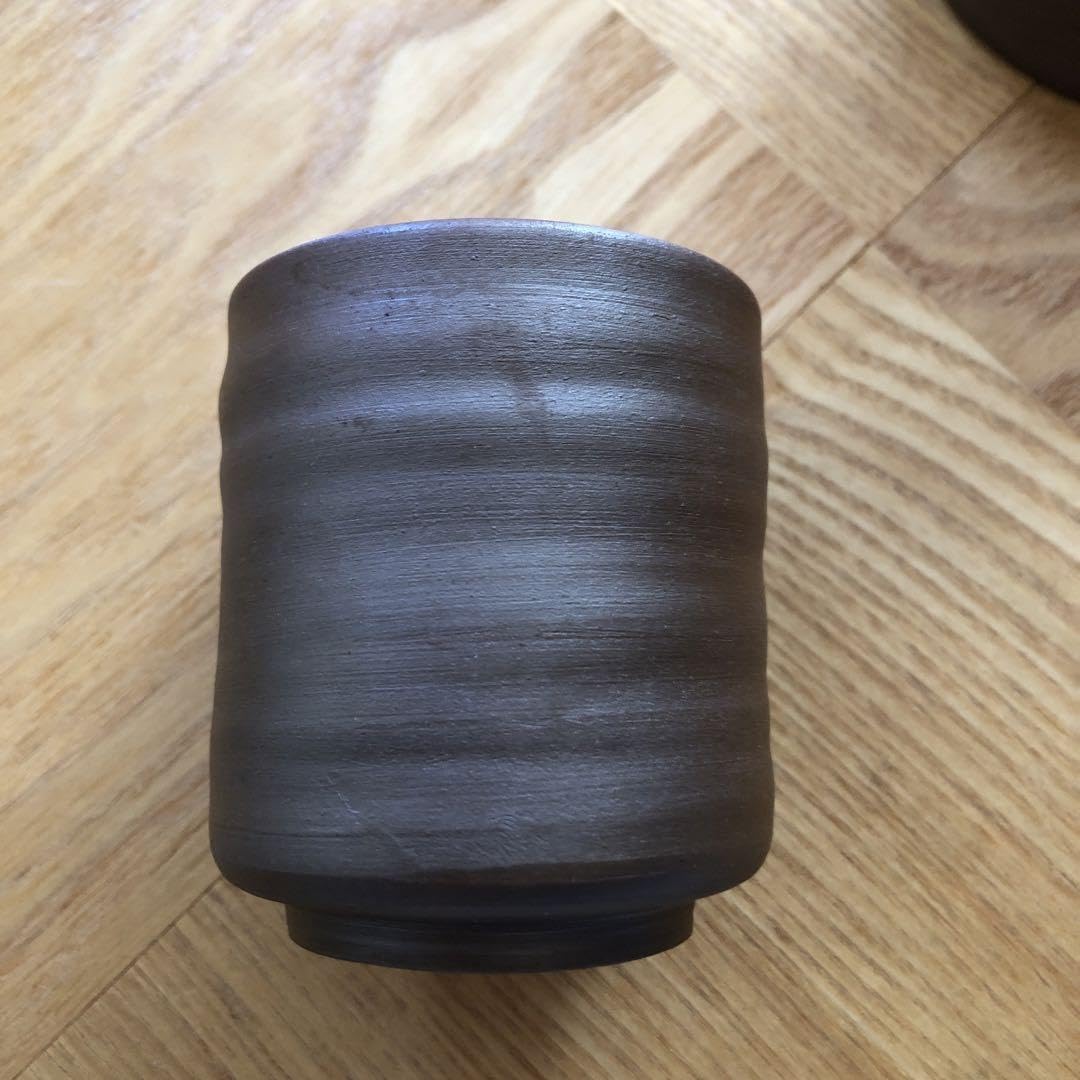 Thin Lightweight Bizen Ware Tea Cup Ceramic Handmade Japanese Yunomi Pottery