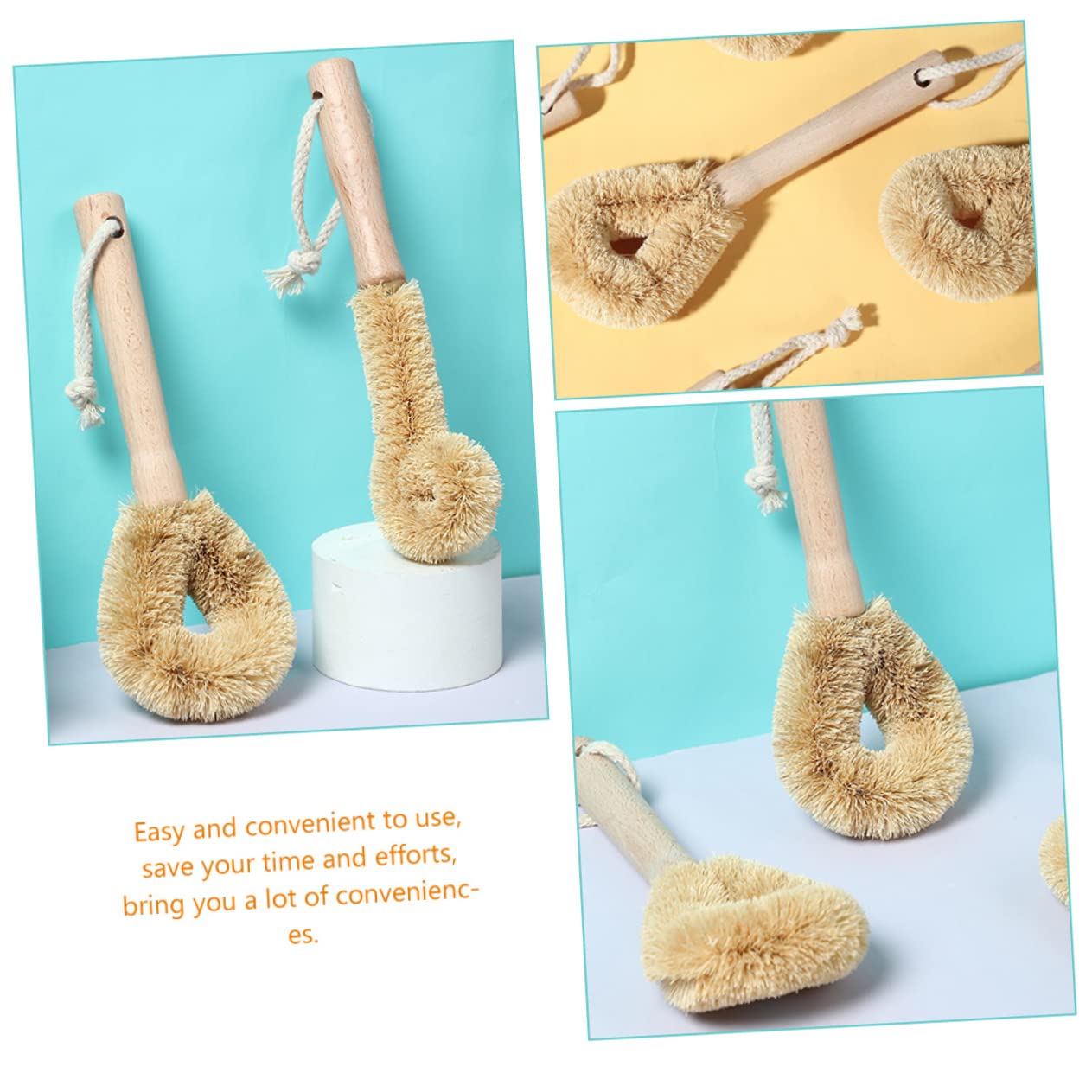 Healeved Juego De 3 Herramientas De Limpieza De Cocina Cepillo para Platos Cuencos Y Platos para Una Limpieza Eficiente (2 Unidades)