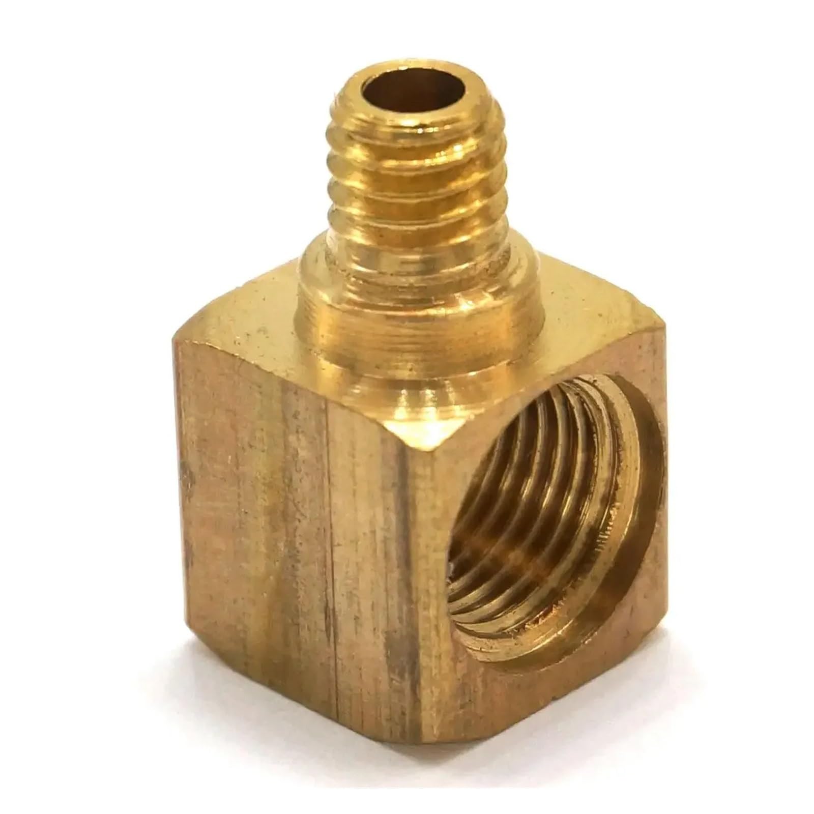 ICXLPMC M6 x1mm Male to 1/8" BSPP Female Thread 90 Degree Elbow Brass Pipe Fitting Connector ICXLPMC