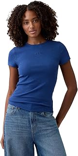 Women's Short Sleeve Modern Rib Logo Tee