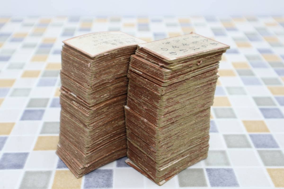 Amazon | レトロ レア アンティーク｜木箱 百人一首 カルタ 一組