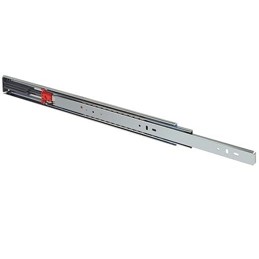Fulterer 400925 FR5001.ECD Ball Bearing Slide, 550mmFull Extension, 100 lb. Weight Capacity Zinc Finish
