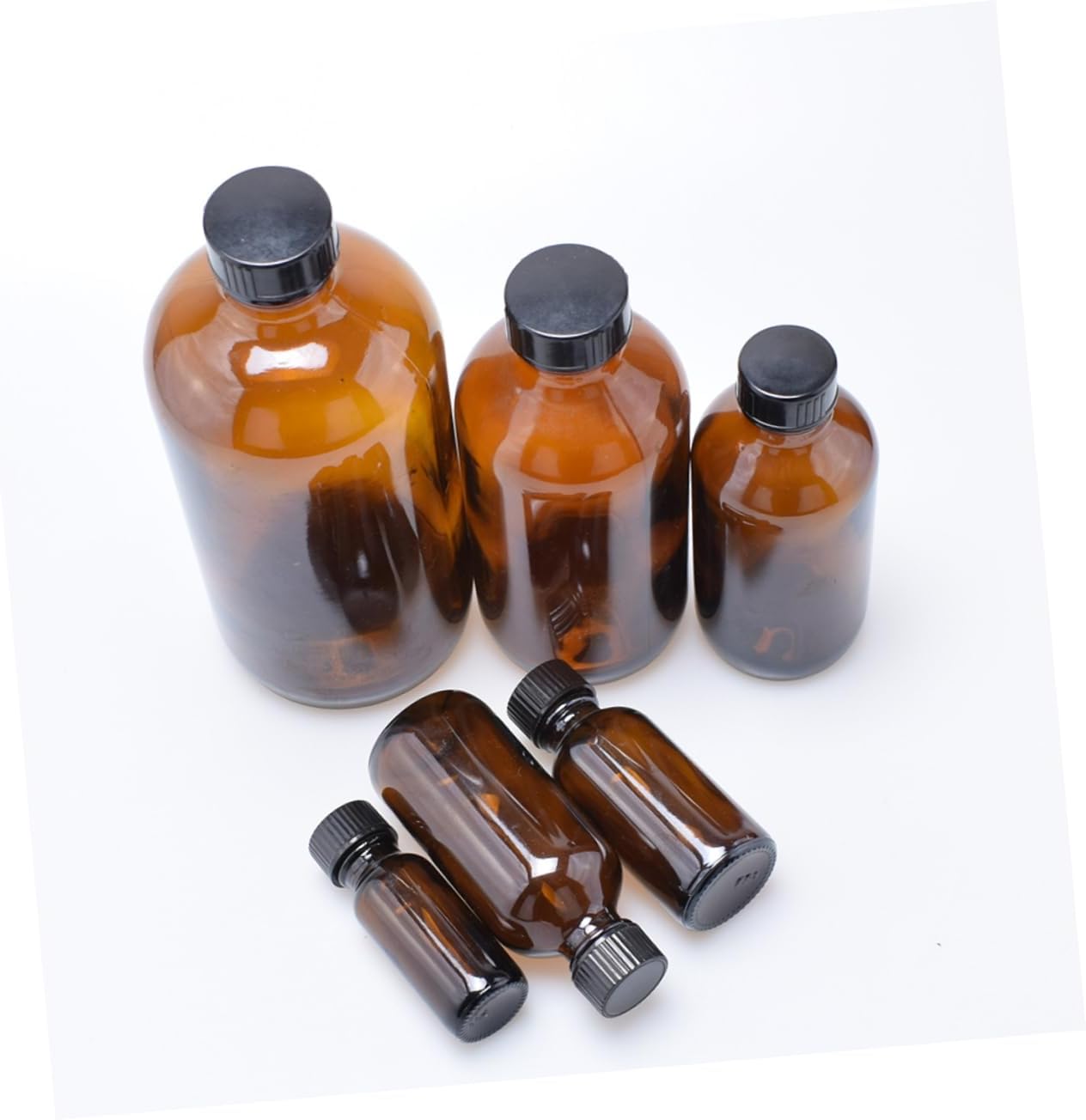 PRETYZOOM 4pcs Brown Sealing Glass Bottles for Honey Jam More Storage Pots with Lid View for Easy Monitoring for Home Use