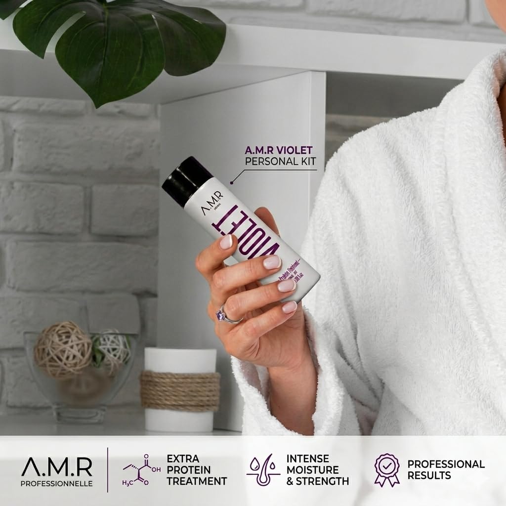 AMR Professional TRAITEMENT LISSAGE PROTEINE VIOLET SANS FORMOL 100 mL