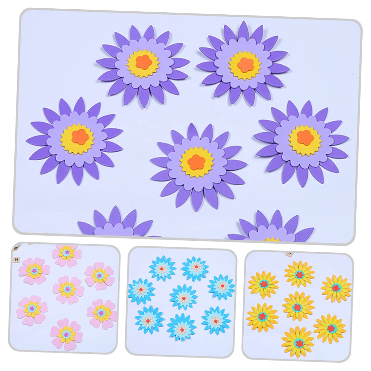 100 stuks plakboek bloemenstickers, zelfklevende papieren stickers in bloemstijl met 50 patronen voor plakboek, brieven, muurdagboek, album, notebook, kaart, raam, doe-het-zelf waterfles maken