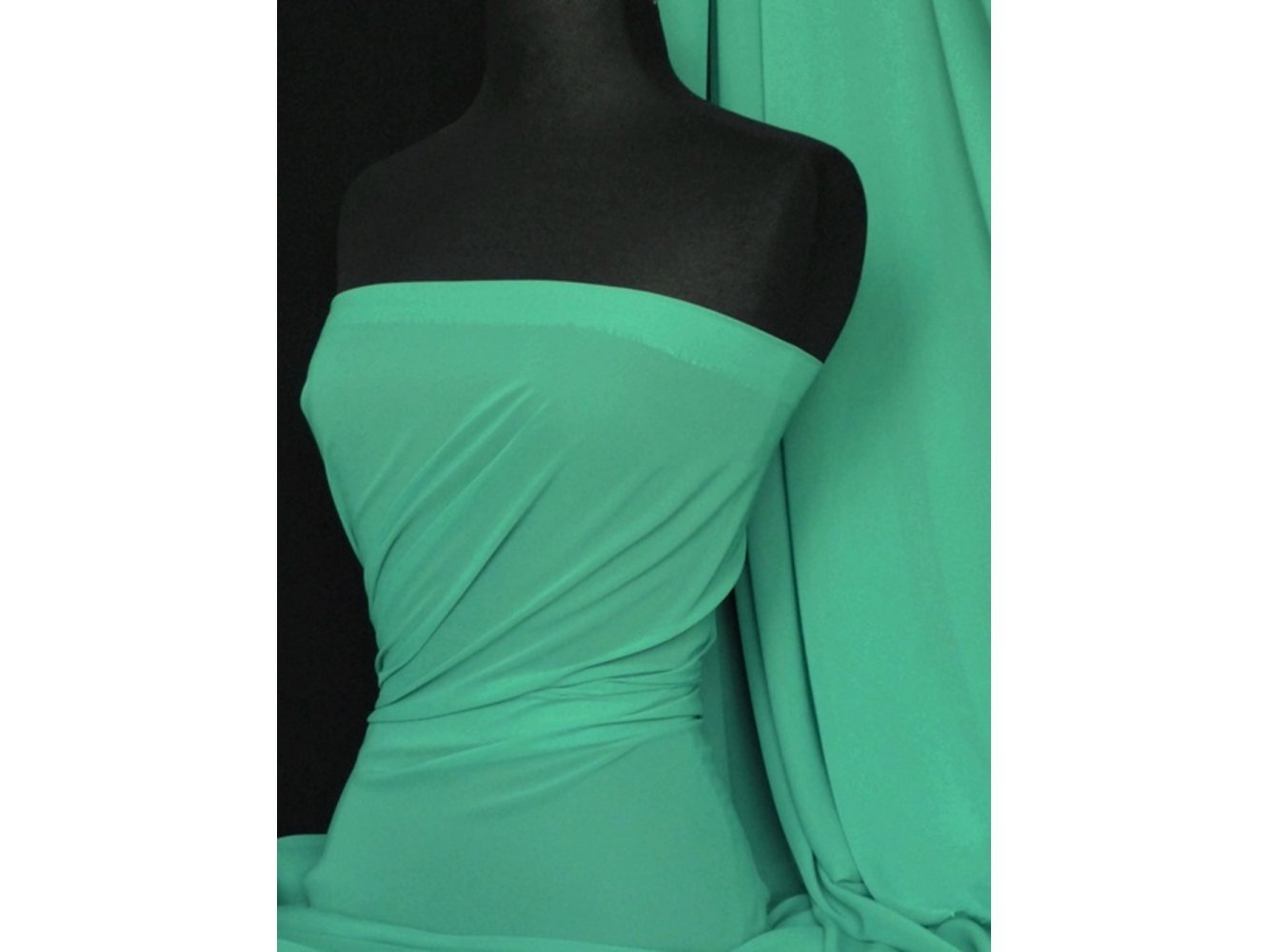 Tia Knight Sea Green Chiffon Soft Touch Sheer Fabric Material | 156 Cm Wide Approx | Sold By The Metre | Same Day Dispatch | By (Sea Green)
