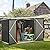 Flamaker 5.8 x 3.3 FT Storage Shed Outdoor Metal Trash Can Shed with Hydraulic Gas Rod Lockable Garden Tool Shed for Backyard, Lawn, Roadside