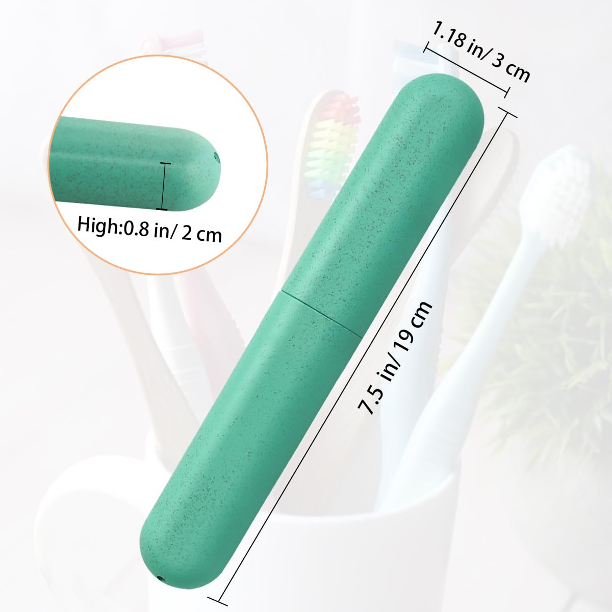 4 Pack Travel Toothbrush Case, Holder Toothbrush Travel Containers for Trip Home Camping Dust-Proof and Sanitary, Travel Toothbrush Holder