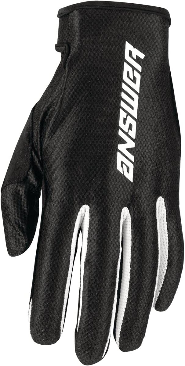 Answer Racing Ascent Youth Off-Road Motorcycle Gloves – Black/White/Small Answer Racing Ascent Youth Off-Road Motorcycle Gloves – Black/White/Small