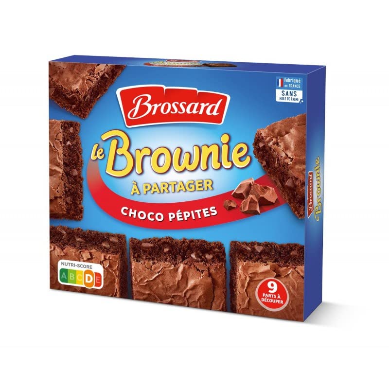 BROWNIE CHOCOLAT PÉPITES 285g : le moelleux généreux signé Brossard, pour une pause gourmande irrésistible ! - Le Lot De 4