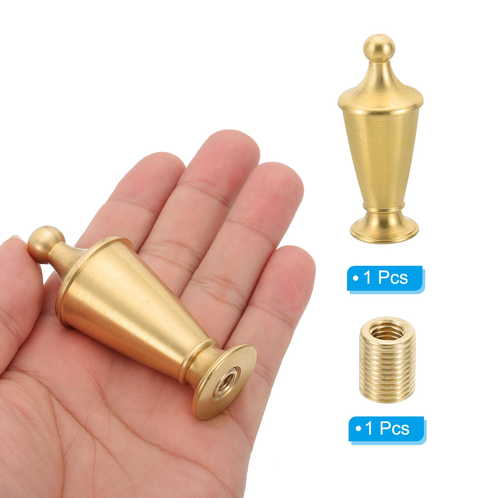PATIKIL 29.5 x 72mm Lamp Finials Caps Knob - Image 3