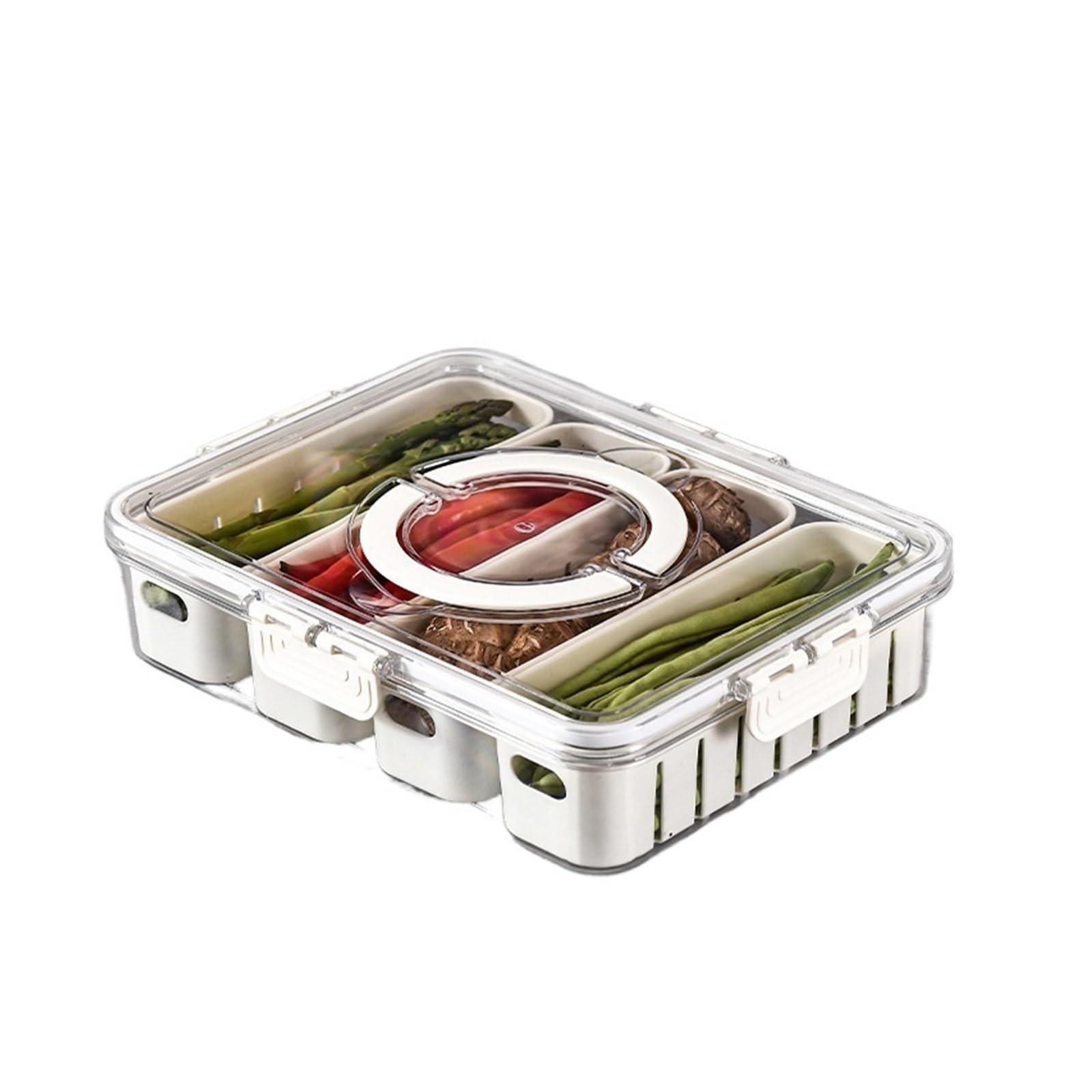 Contenitore for spezie da cucina con griglia integrata e serbatoio sigillato(4 Long)