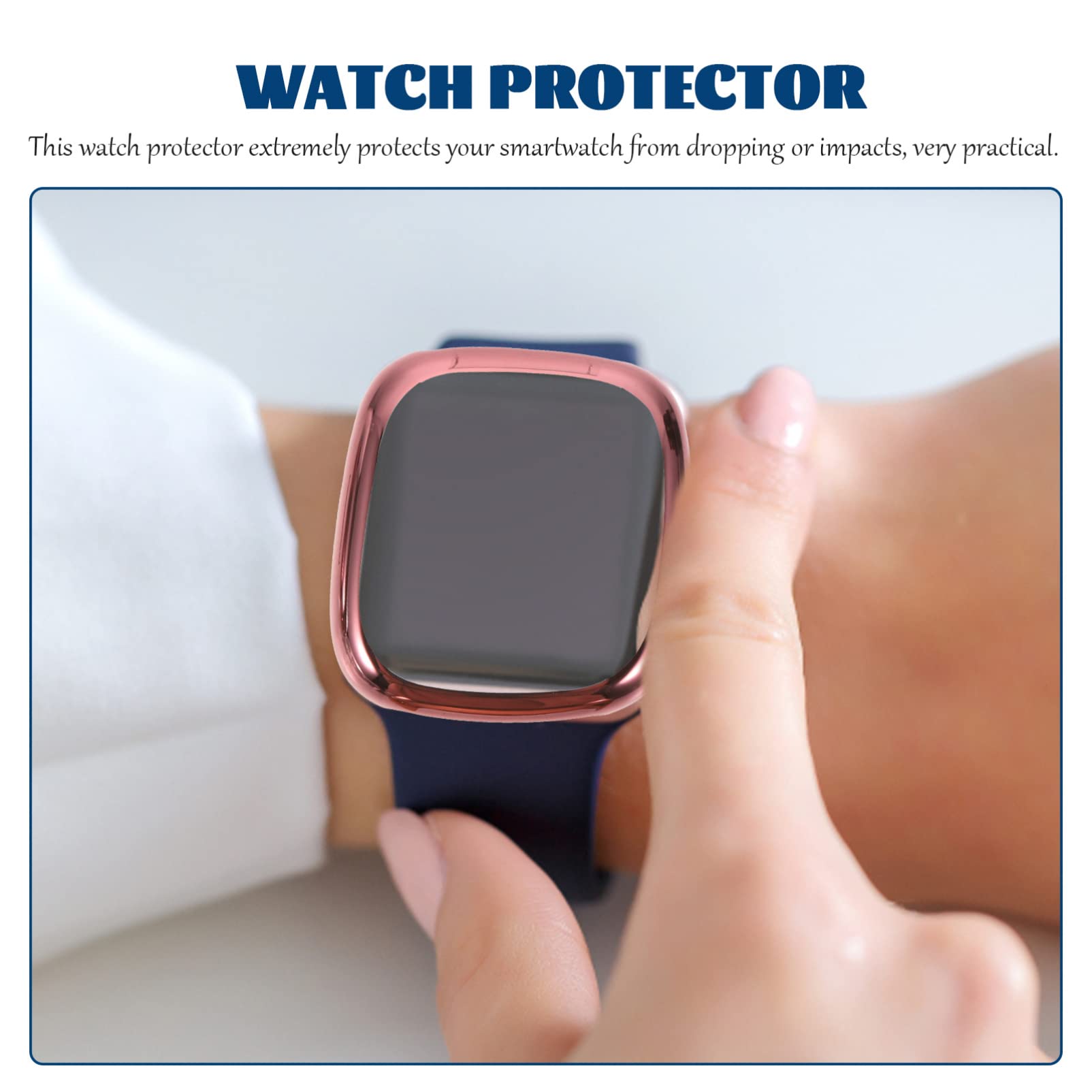 Angoily 20pezzi Custodia Protettiva Trasparente Per Smartwatch Sense Da Trasparente Protezione Completa Resistente Graffi e Urti Facile Accesso Tasti e Funzioni